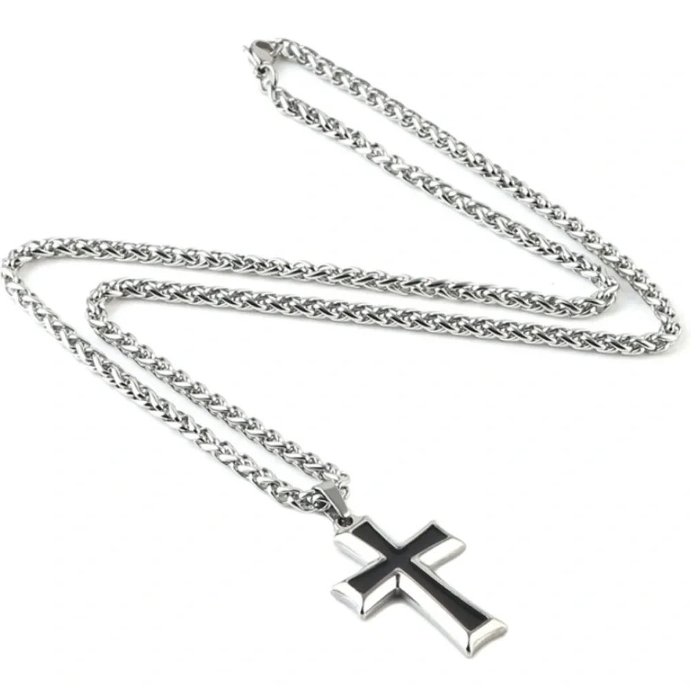 Men's Stainless Steel Cross Necklace